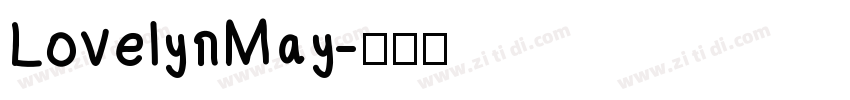 Lovely May字体转换